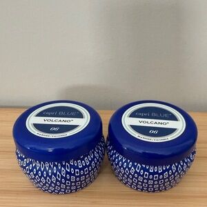 Volcano Blue Candle two Set 3oz